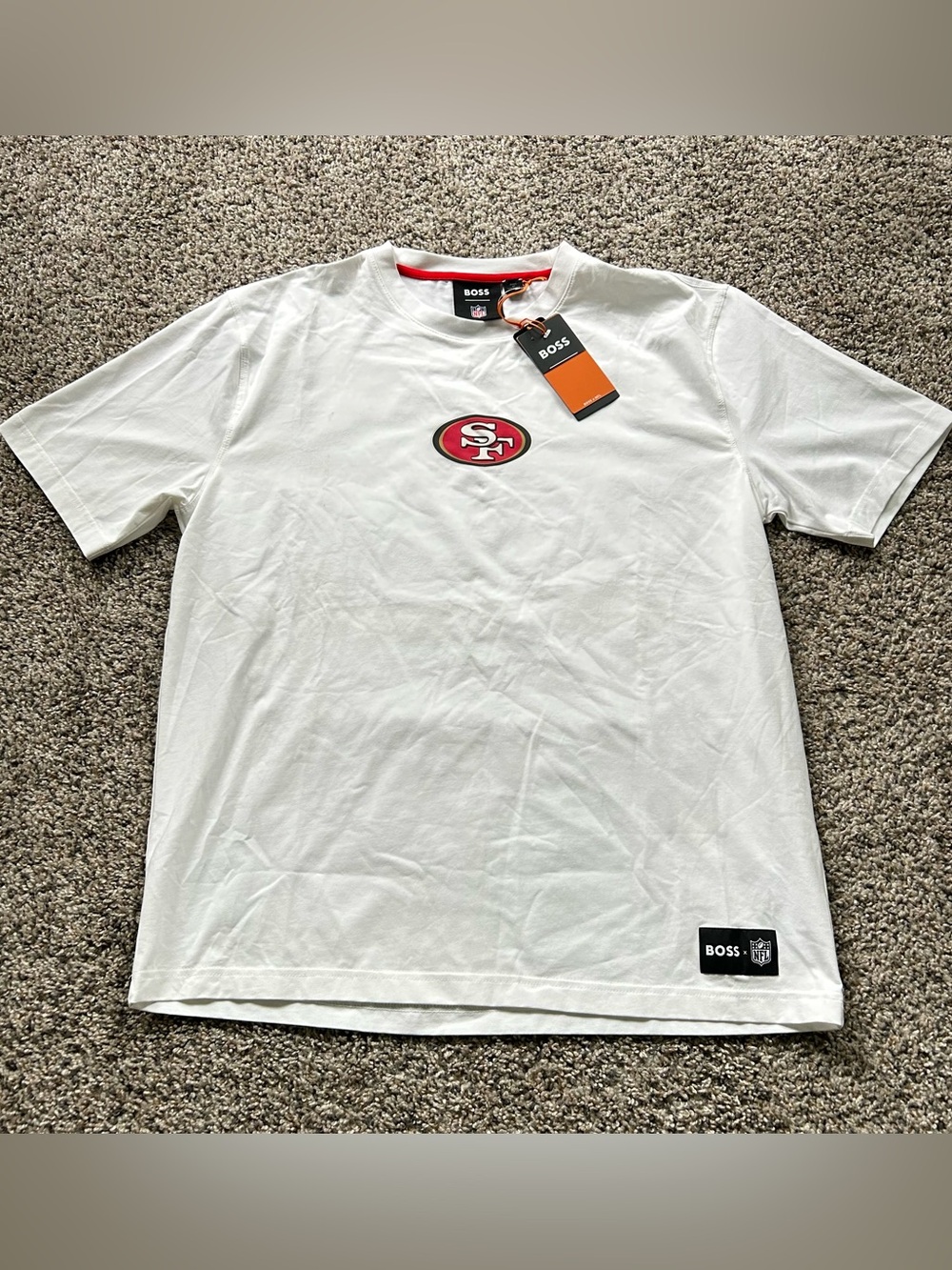 San Francisco 49ers Hugo Boss BOSS Men’s T-Shirt White Size XL